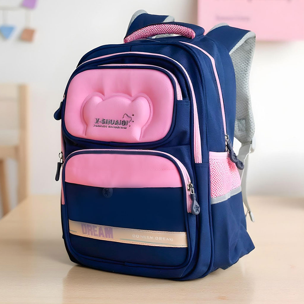 Sac à Dos Scolaire Orthopédique pour Enfants X-SHUAIQI Rose et Bleu – محفظة مدرسية للأطفال - Image 4